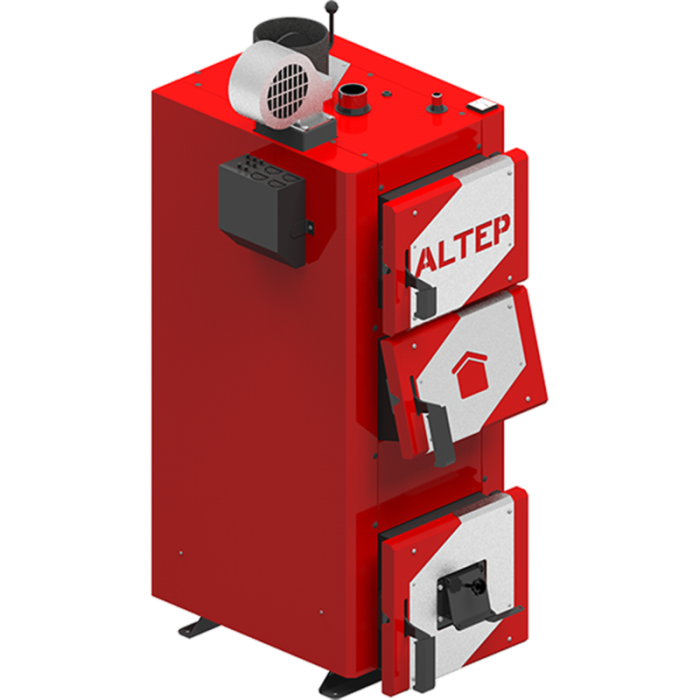 Котел твердопаливний Altep Classic Plus 12 кВт (механіка, автоматика)