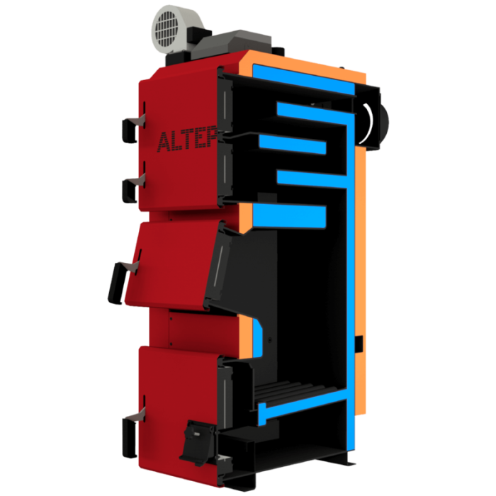 Котел твердопаливний Altep Duo Plus 15 кВт (механіка, автоматика)