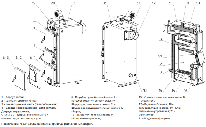 Твердотопливный котел Altep Duo Uni Plus 40 кВт (механика, автоматика)