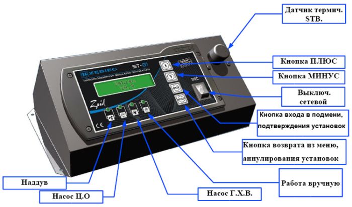 Твердотопливный котел Kotlant КГ-50 с электронной автоматикой "TECH" c функцией zPID